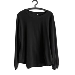 Women's XL Black Fleece Sweatshirt Activewear Everyday Timeless Outdoors